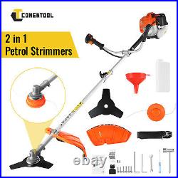 2.5kw Petrol Trimmer Brush Cutter Garden Grass Line Multi Tool 52cc Engine 2in1