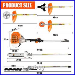 52cc Petrol Strimmer Multi Function 5 in 1 Tool Set Brush Cutter Grass Trimmer