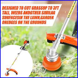 5 in 1 Petrol Strimmer Garden Multi Tool Set Grass Trimmer Hedge Chainsaw 1.1L