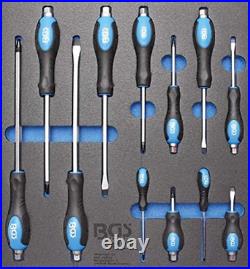 BGS 4122 Tool Tray 2/3 Screwdriver Set 12 Pcs