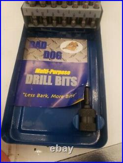 Bad Dog Tools USA 14 Piece Multi-purpose High Speed Drill Bit Set 3/32 1/2