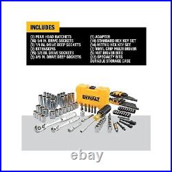 DEWALT 108PC 14/38DR Socket Set PTA, Blend, Multi