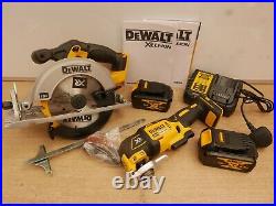 DeWALT DCS391 18v xr circular saw & DCS355 multi tool 2 x 4 ah + deep tstak