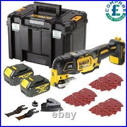 Dewalt DCS355N 18V Brushless MultiTool With Acc. + 2 x 4Ah Batteries & Case