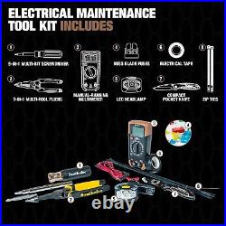 Electrical Maintenance Tool Kit including Multi-Tool Pliers, Multimeter, Multi-B