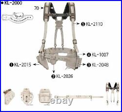 Kaya Life KL-2000 Top Grain Cowhide Suspender Belt Multi Tool Pouch Set KL2000