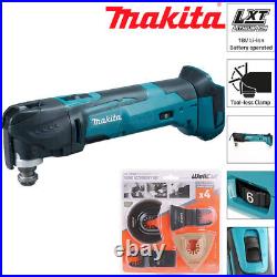 Makita DTM51Z 18v LXT Cordless Multi Tool Body Only With Wellcut 4pc Blades Set