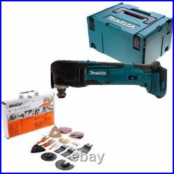 Makita DTM51 18v LXT Cordless Multi Tool + Wellcut 34 Pcs Acc Set & Type 3 Case