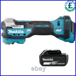 Makita DTM52 18V LXT Brushless Starlock Max Multi-Tool With 1 x 5.0Ah Battery