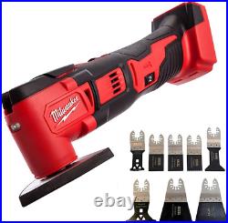 Milwaukee M18BMT-0 M18 18V Compact Multi Tool Body with 8Pcs Accessories Set