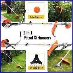 Multi-Function Petrol Trimmer Brush Cutter Garden Grass Line Tool 2.5kw 52cc