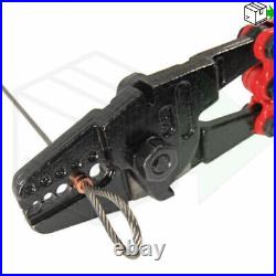 NEW Steel Wire Rope Bench Swaging Press Crimp Cutting Multi Tool Ferrrule Swager