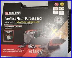 Parkside 20V Cordless Multi Purpose Tool Set With 2Ah Battery & Charger NEW