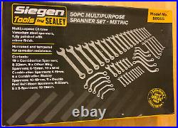 S0565 Siegen Multi-Purpose Spanner Set 50pc Metric Spanners