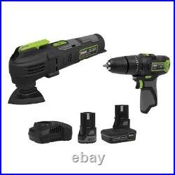 Sealey CP108VCOMBO5 2 x 10.8V SV10.8 Series Combi Drill & Multi-Tool Kit