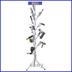 Sealey Multi Air Tools With Stand Deal For Home Garage Workshop Silver