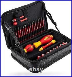 Wiha 31 Pce VDE Insluated SlimVario Screwdriver, Blades & Socket Tool Set, 43465