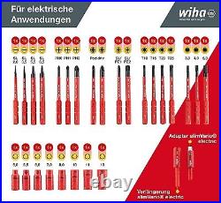 Wiha 31 Pce VDE Insluated SlimVario Screwdriver, Blades & Socket Tool Set, 43465